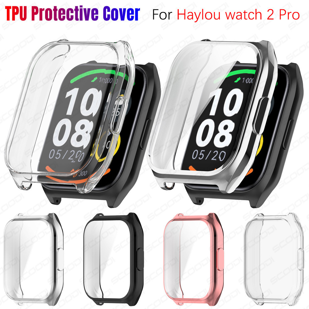 เคสชุบ TPU สําหรับ Haylou Watch 2 Pro Smart Band ฝาครอบแบบเต็ม ป้องกันหน้าจอ สําหรับ Haylou LS02 Pro