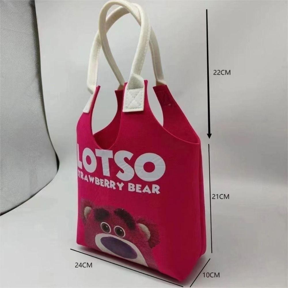 Eucalytus1 กระเป๋าสักหลาด, การ์ตูนทนทาน Felt Tote Bag, รูปแบบเรียบง่ายทุกวันใช้กระเป๋าถือช้อปปิ้ง