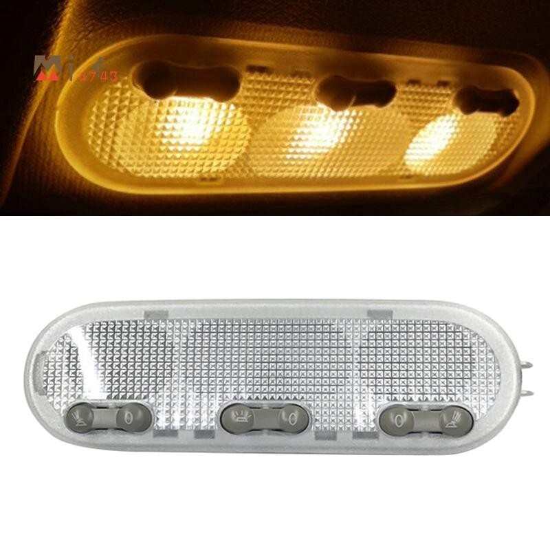 【Mi4743】โคมไฟอ่านหนังสือ ติดเพดานรถยนต์ 3 ปุ่ม สําหรับ Nissan Qashqai Sunny Micra March