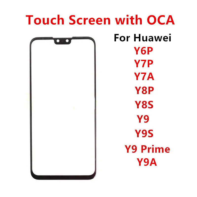 อะไหล่หน้าจอสัมผัส LCD และ OCA สําหรับ Huawei Y6P Y7P Y8P 2020 Y8S Y9 Prime Y9S 2019 Y7A Y9A