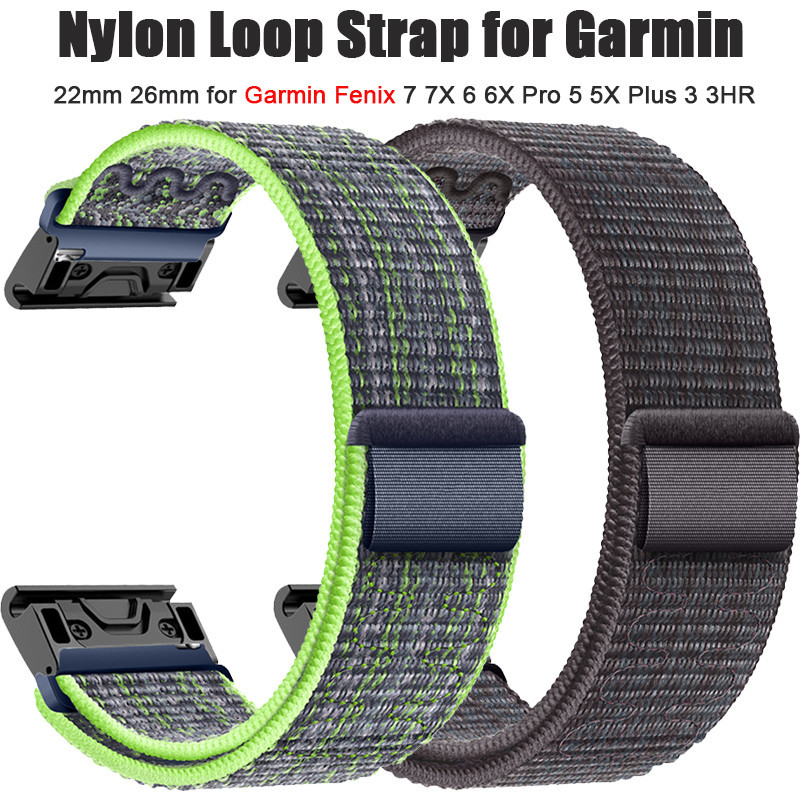 สายนาฬิกาข้อมือไนล่อน 26 มม. 22 มม. สําหรับ Garmin Fenix 7 7X 6 6X Pro 5 5X Plus 3 3HR Forerunner 945 935 Band