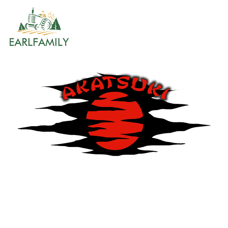 Earlfamily สติกเกอร์ ลายอนิเมะ One Piece กันน้ํา กันรอยขีดข่วน 13 ซม. สําหรับติดตกแต่งรถยนต์
