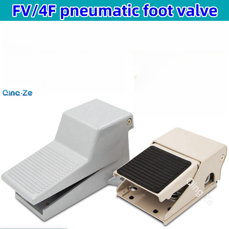 4f210-08 สวิตช์วาล์วควบคุมความดันนิวเมติก แบบเปลี่ยน G1/4 Threaded FV-320 3-way 2-bit FV Foot Pedal 