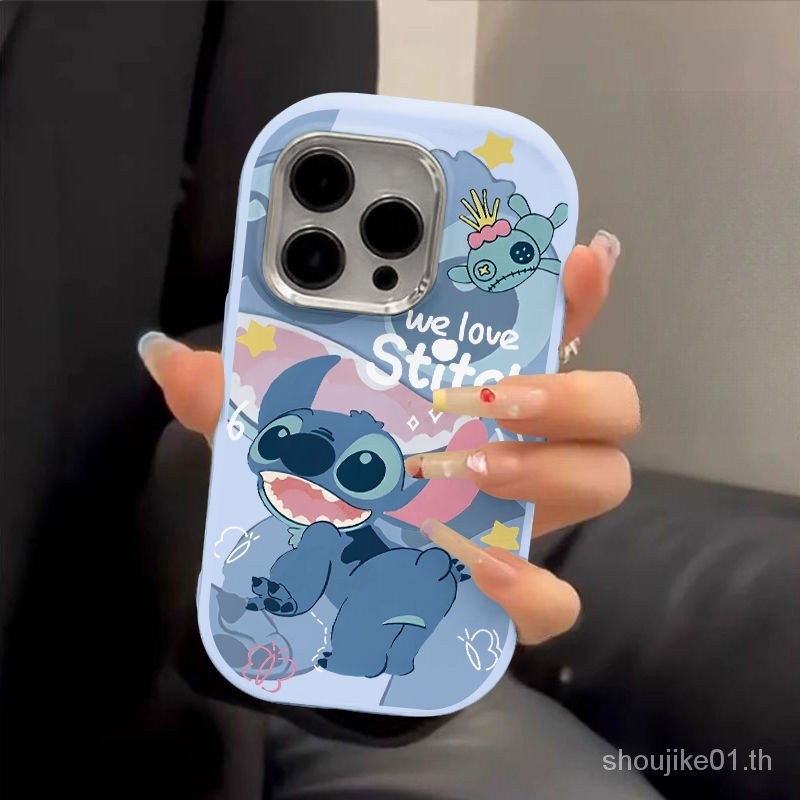 เคสมือถือ แบบนิ่ม ลายสติทช์ กันกระแทก สําหรับ Iphone 15 14 Pro Max 15 Pro Iphone XS 15 15 Pro Max 14 13 12 11