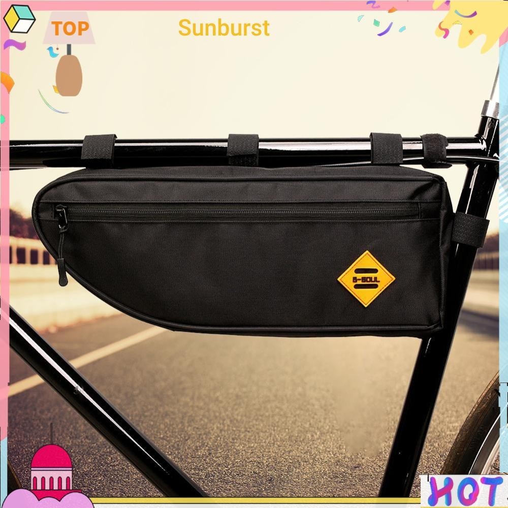 B SOUL กระเป๋าทรงสามเหลี่ยม กันน้ํา สําหรับติดกรอบรถจักรยาน [Sunburst11.th]