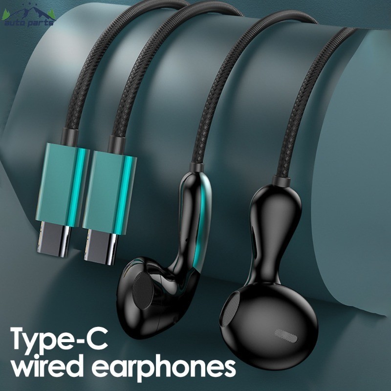 [ดี] หูฟังแบบมีสาย Type c - หูฟังเพลงกีฬา - ชุดหูฟังอินเทอร์เฟซ Type-c พร้อมสาย - ความไวสูง - สําหรับแท็บเล็ตพีซี Android - แฟชั่นสากล - สไตล์ Waterdrop