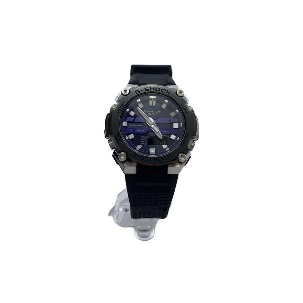 CASIO Wrist Watch G-Shock Purple Black Men's Solar Analog Direct from Japan Secondhand