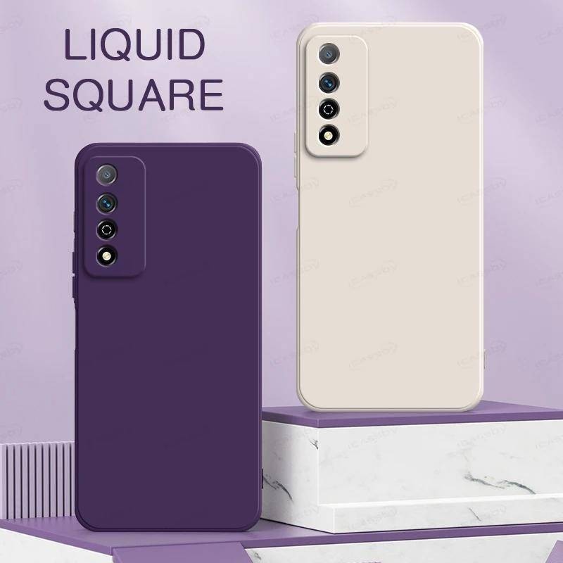 HonorPlay6C Play6TPro Play7TPro Original Squareซิลิโคนเหลวนุ่มกันกระแทกเคสโทรศัพท์สําหรับHonor Play7
