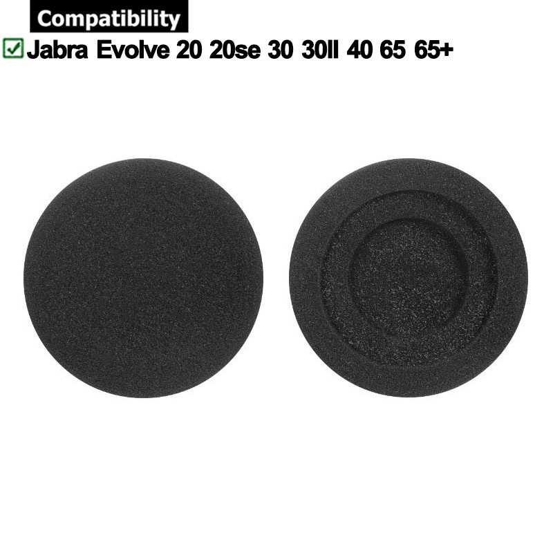 ฟองน้ําครอบหูฟัง สําหรับ Jabra evolve 20 20se 30 30II 40 65 65+ 1 คู่