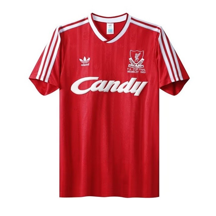 เสื้อกีฬาแขนสั้น ลายทีมชาติฟุตบอล Liverpool 1988-89 Liverpool ชุดเหย้า สไตล์วินเทจ แห้งเร็ว สําหรับผู้ชาย ไซซ์ S-XXL