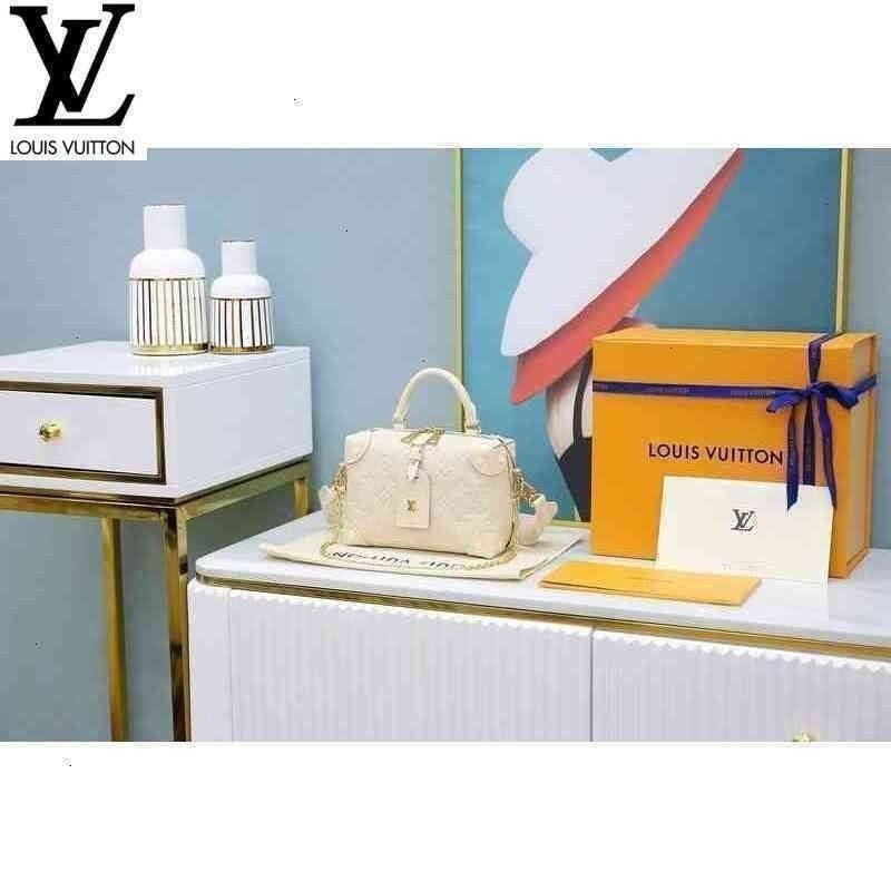 หลุยส์วิตตอง Louis Vuitton lv กระเป๋า m45394 petite malle souple box ผู้หญิงกระเป๋าถือกระเป๋าสะพายกระเป๋าเป้สะพายหลังผนั