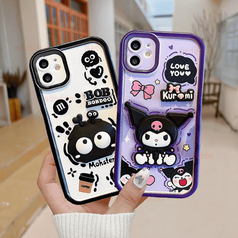 เคส VIVO Y100 Y03 Y28 Y38 Y18 Y36 Y27 Y17S Y78 5G Y75 Y72 Y52 Y30 Y02S Y16 Y56 Y19 Y95 Y93 Y91 Y91i Y85 V17 V15 V30 V29 Lite V29E Pro V27E V25 V25E V23 V23E V21E V21 V9 Youth S1 T1 Cute Silicone Mohster Kuromi Strap Soft Phone Case JT 31