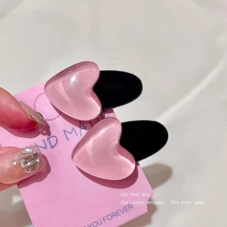So Sweet กิ๊บติดผม รูปหัวใจน่ารัก สีชมพู เครื่องประดับ สําหรับผู้หญิง