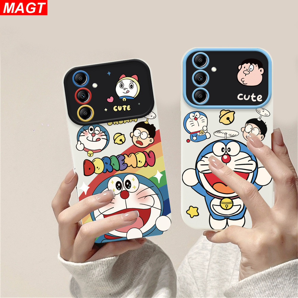 เคสโทรศัพท์มือถือ TPU โพลีโครเมี่ยม ลายสายรุ้ง สีฟ้า สําหรับ Samsung A54 A05 A05S A15 A24 A14 A13 A04e A04s A30s A21s A03 A51 A52s A50 A03s A52 A71 A32