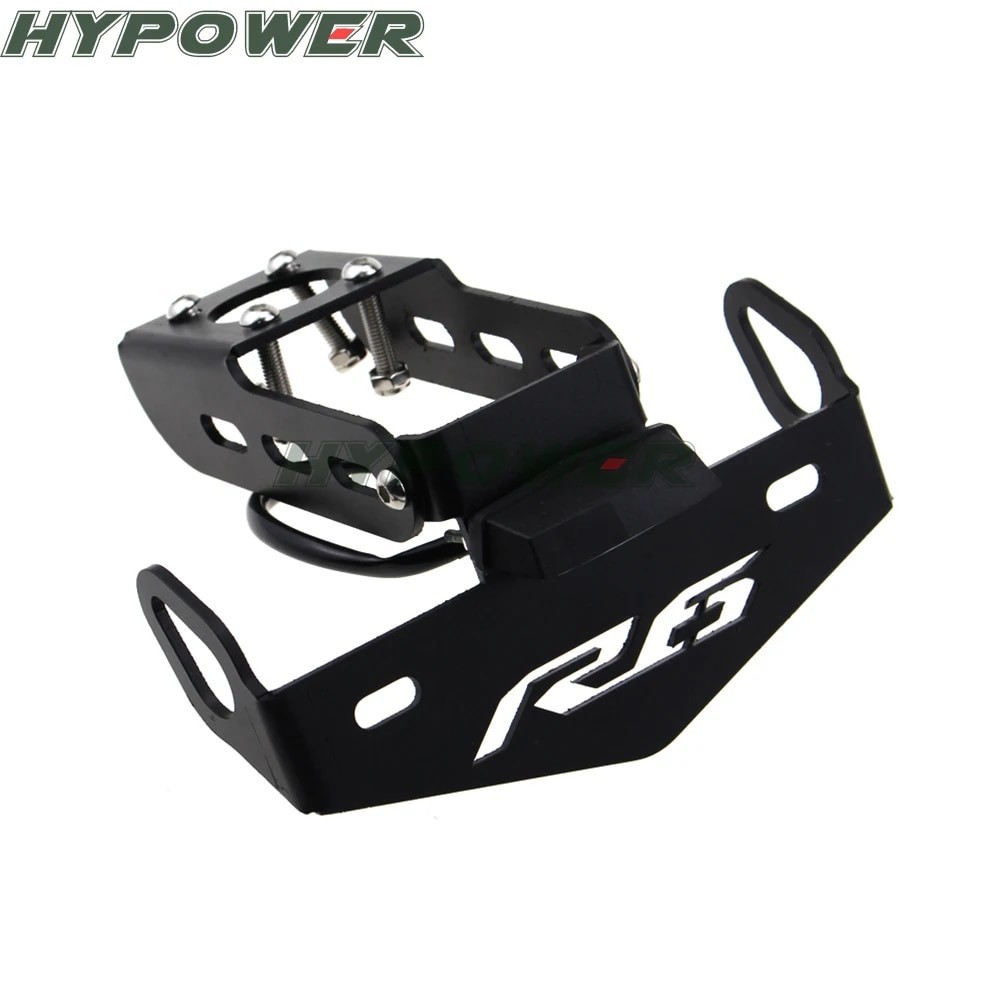 Fit สําหรับ YAMAHA YZF-R6 YZF R6 2008-2019 fender เครื่องกําจัดทะเบียนแผ่นยึดผู้ถือป้ายทะเบียนไฟ led