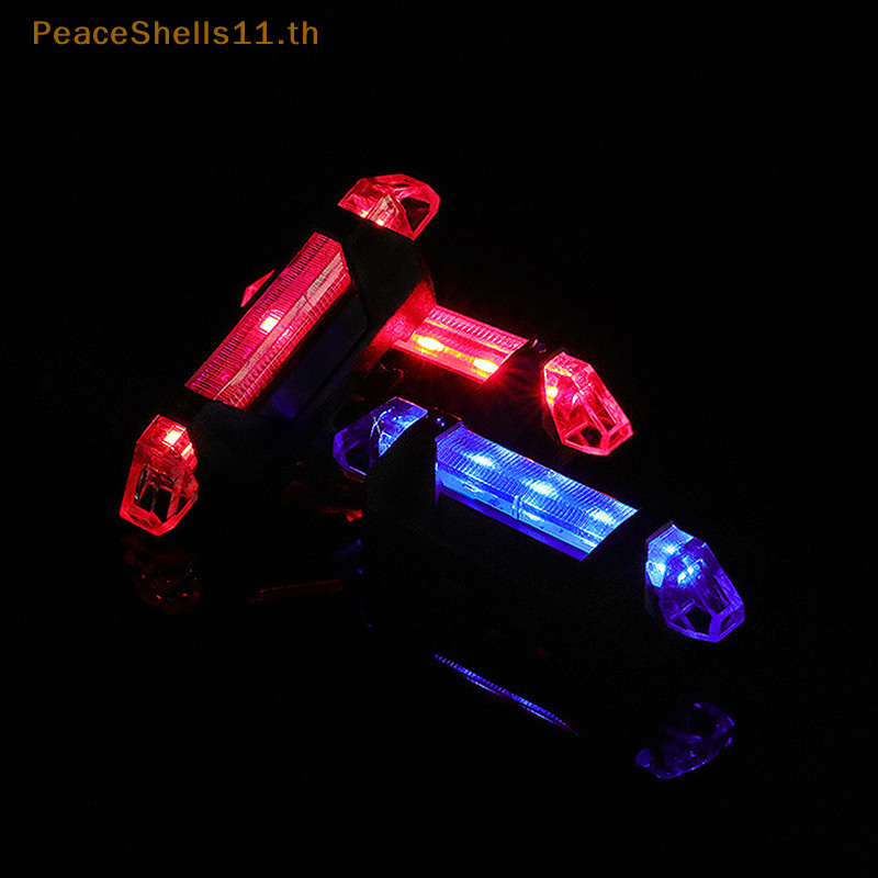 Peaceshells ไฟท้ายจักรยาน LED กันน้ํา ชาร์จ USB อุปกรณ์เสริม เพื่อความปลอดภัย