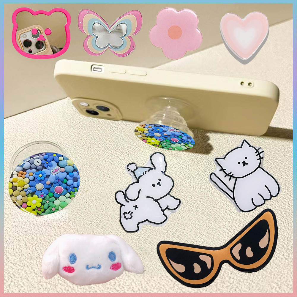 ผู้ถือโทรศัพท์ กริ๊ปต็อก ลายการ์ตูน popsocket กริ๊บต๊อก ที่ติดหลังมือถือ ตัวป๊อปติดมือถือ ที่วางโทรศัพท์มือถือ