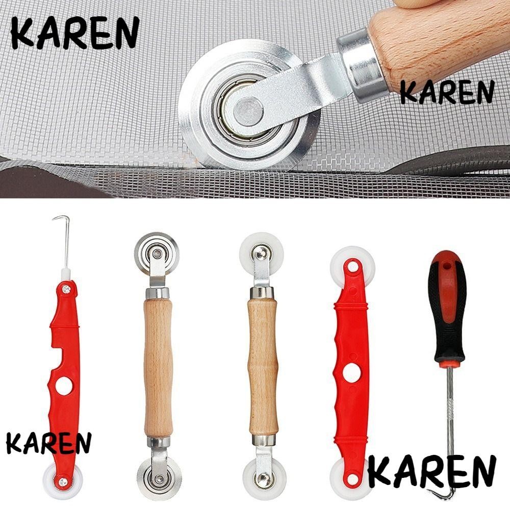 Karen เครื่องมือติดตั้งมุ้งลวด ยาง สเตนเลส ทนทาน สําหรับหน้าต่าง