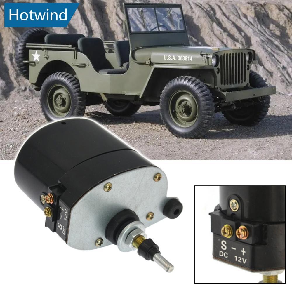Hw Universal 12V มอเตอร์ปัดน้ําฝนกระจกรถยนต์หรือแขนใบมีด 01287358 7731000001 0390506510 เหมาะสําหรับรถแทรกเตอร์ Willis Jeep C1Q2
