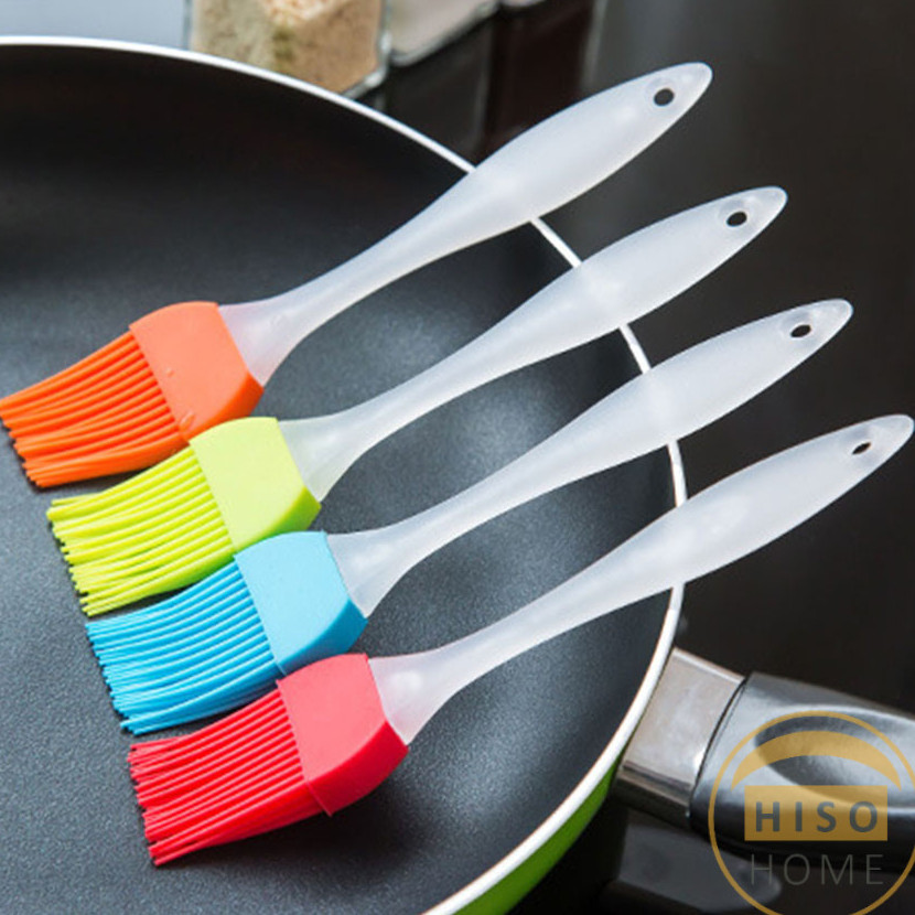 Hiso แปรงทาน้ำมัน ทำจากซิลิโคน แปรงทาเนย ทาซอส Silicone oil brush