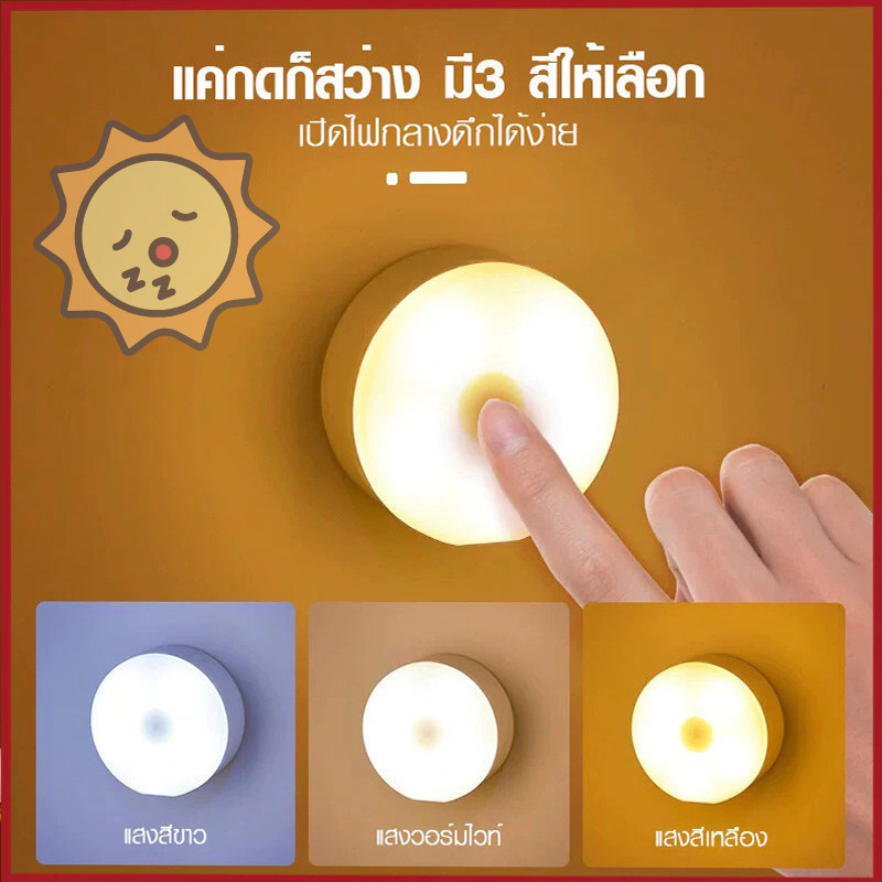 โคมไฟหัวเตียง ไฟled ไฟติดห้องนอน ชาร์จผ่านusb รูปที่ 2