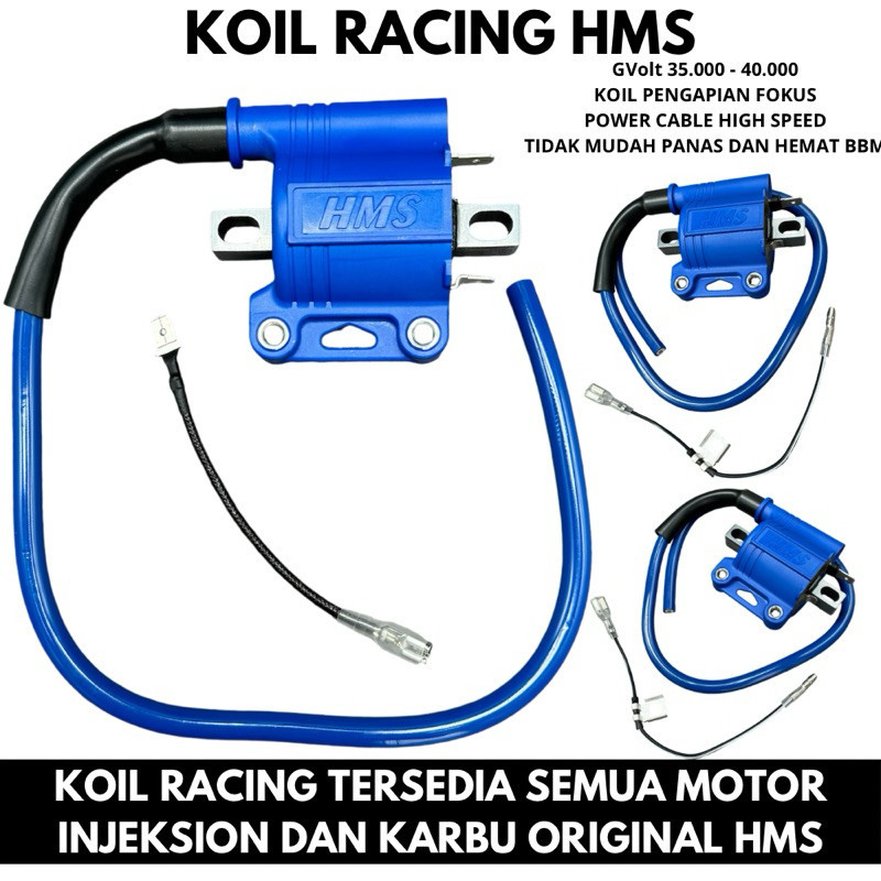 ต้นฉบับ HMS RACING COIL สําหรับ NINJA RR R SATRIA FU SONIC CB 150 R MIO MIO J M3 FINO VARIO 150 125 