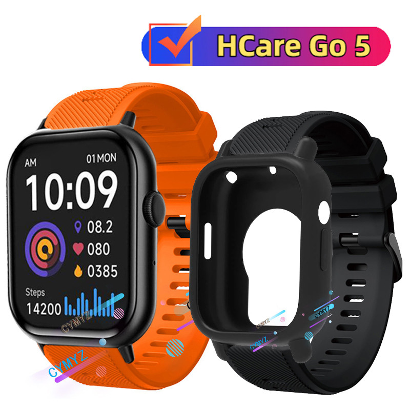Hcare Go 5 case ฟิล์มกันรอยหน้าจอ HCare Go 5 strap สายซิลิโคน สายรัดข้อมือกีฬา