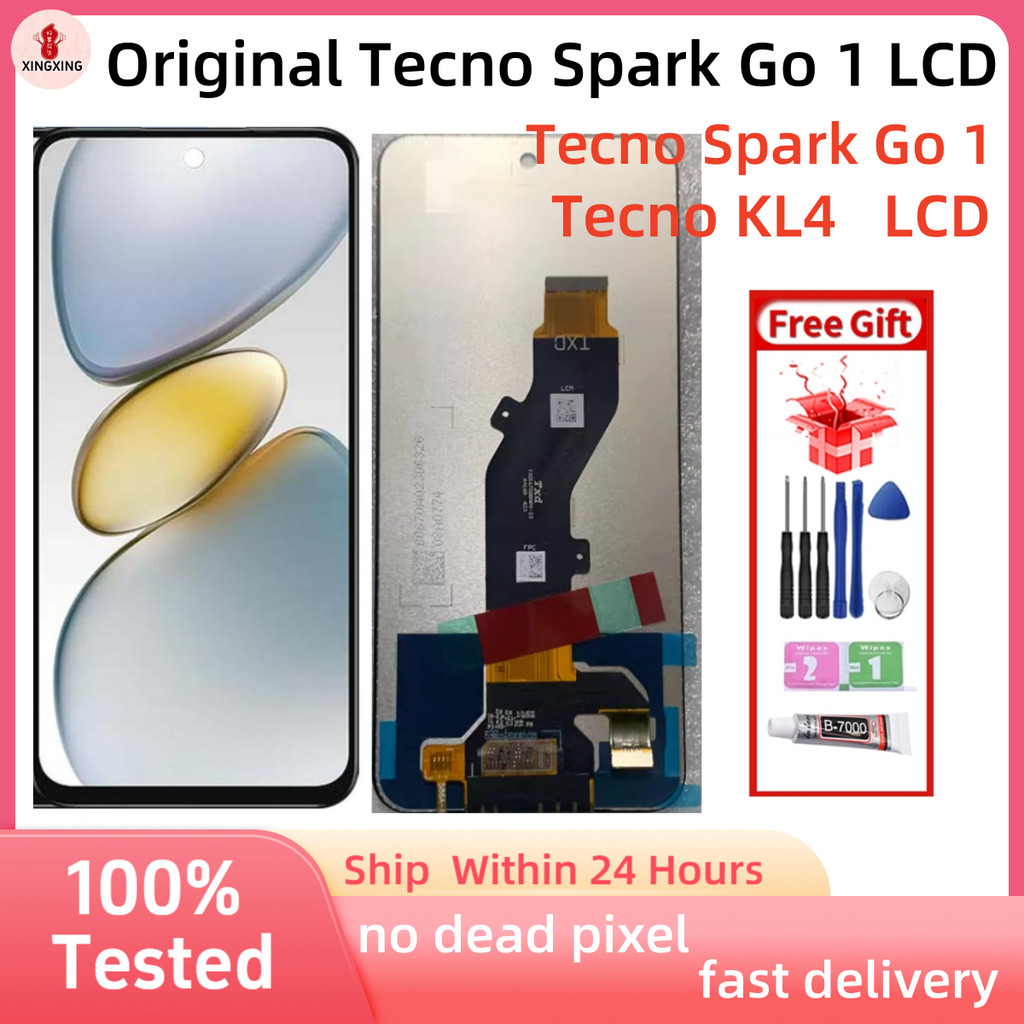สําหรับ Tecno Spark Go 1 จอแสดงผล LCD หน้าจอสัมผัสเปลี่ยน Tecno KL4 LCD