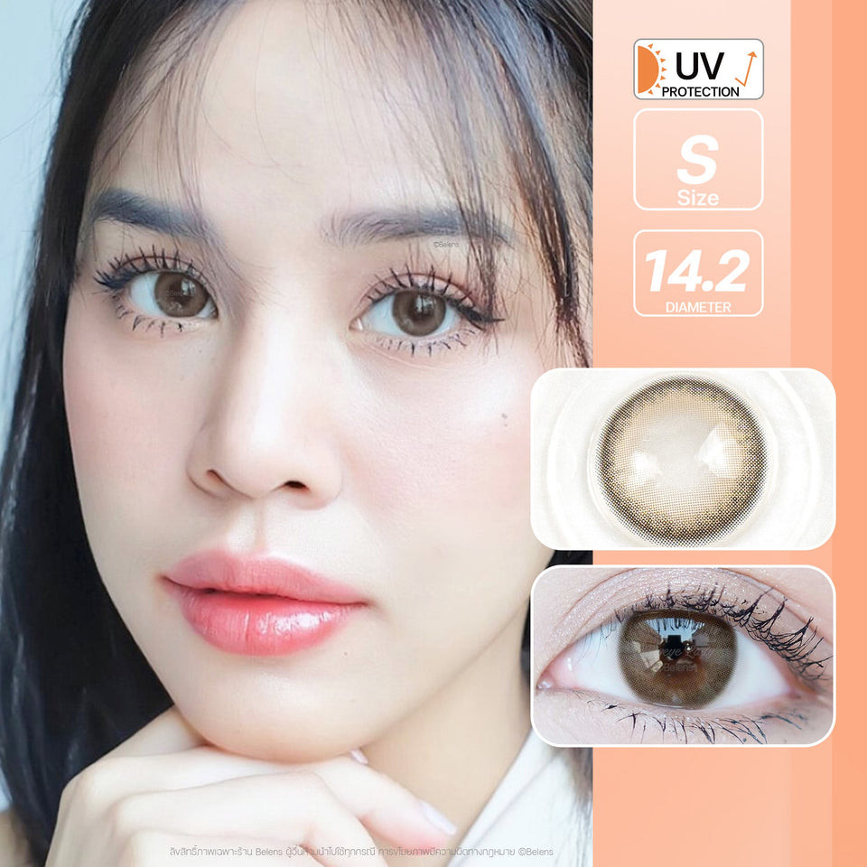 💥[ แถมตลับ Food grade ] Gemini (Brown) ค่าสายตา 0.00-10.00 คอนแทคเลนส์