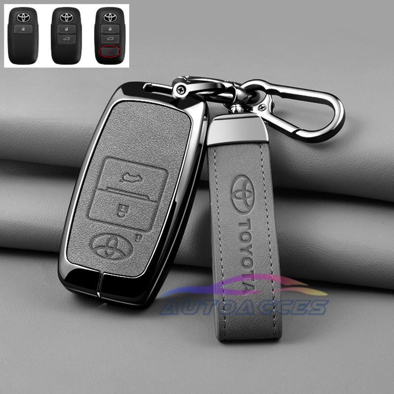 ฝาครอบกุญแจรถยนต์สำหรับ Toyota Active Yaris Cross Veloz 2024 Vios 2024 Yaris Ativ 2023 Yaris Cross Vios 2023 Avanza 2022 ฝาครอบกุญแจ