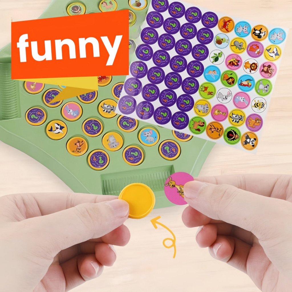 เกมกระดานจับคู่ แข่งพลิกเหรียญจับคู่ หมวดสัตว์และผลไม้ ทดสอบความจำ เสริมพัฒนาการเด็ก เล่นได้ 2-4 คน - รูปที่ 4