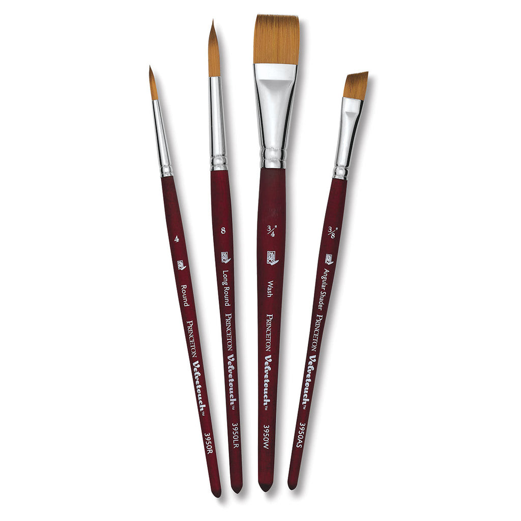 Princeton 3950 Velvetouch Synthetic Sable Brush Set