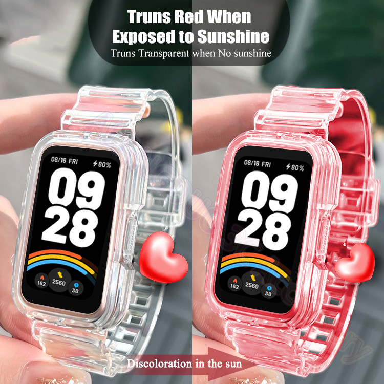 สายรัดข้อมือโปร่งใสสําหรับ Xiaomi Smart Band 9 Active Clear Glacier สําหรับ Mi Band9 Active NFC เปลี่ยนสร้อยข้อมืออุปกรณ์เสริม Sunshine Symphony สายรัด ราคา ถูกที่สุด ดีลบีเคเค แกลเลอรีภาพที่ 8
