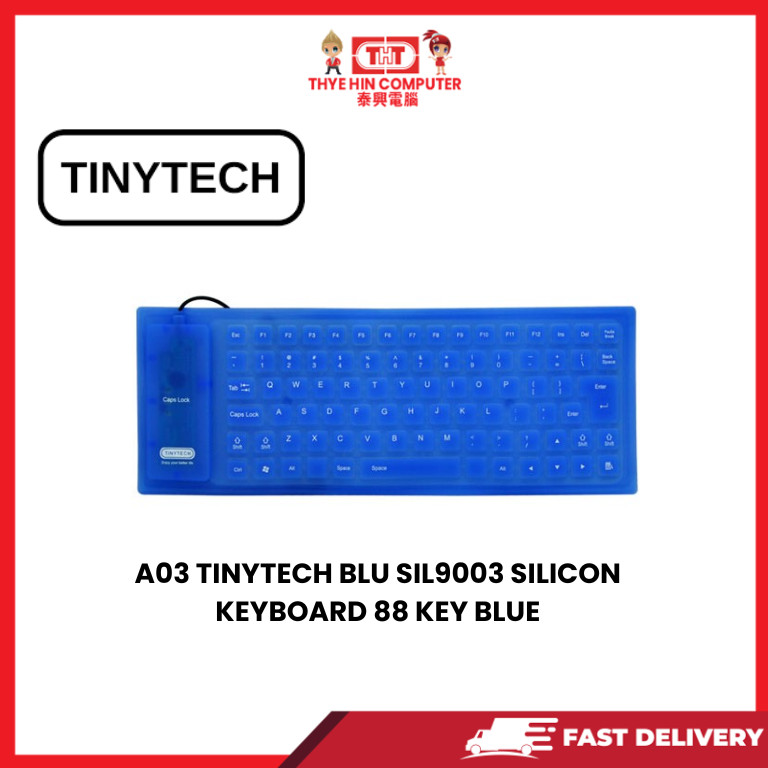 A03 TINYTECH BLU SIL9003 คีย์บอร์ด SILICON 88 KEY BLUE