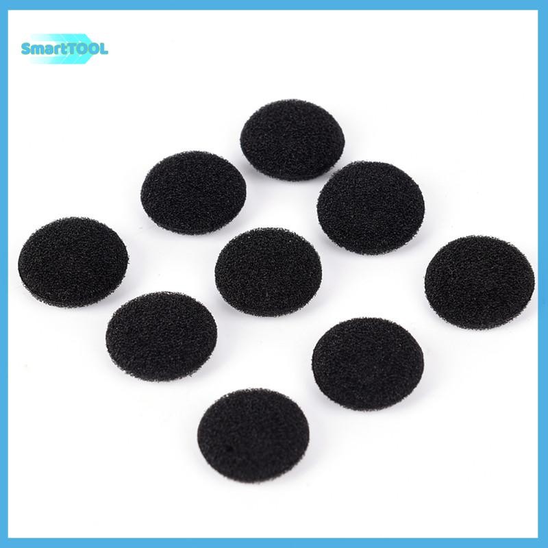 Utzn> 30 ชิ้นสีดําโฟมนุ่มฟองน้ําแผ่นรองหูฟังหมวกเอียร์บัดสําหรับหูฟังฝาครอบใหม่