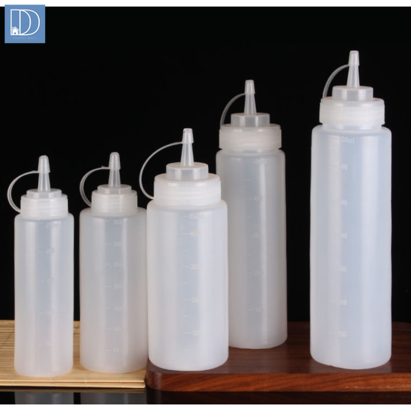 ขวดบีบซอส ขวดบีบ ปากแหลม ขนาด 240ml 360ml 500ml 650ml