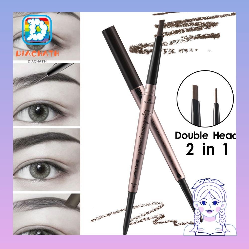 MUSIC FLOWER Diachath ปากกาเขียนคิ้ว รูปเกาลัด ดอกไม้ กันน้ํา