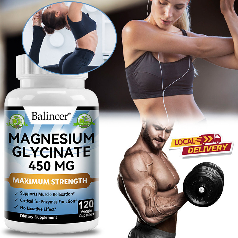 Balincer Magnesium Glycinate อาหารเสริม เสริม ระบบภูมิคุ้มกัน สนับสนุนสุขภาพหัวใจ ช่วยให้นอนหลับ และผ่อนคลายกล้ามเนื้อ