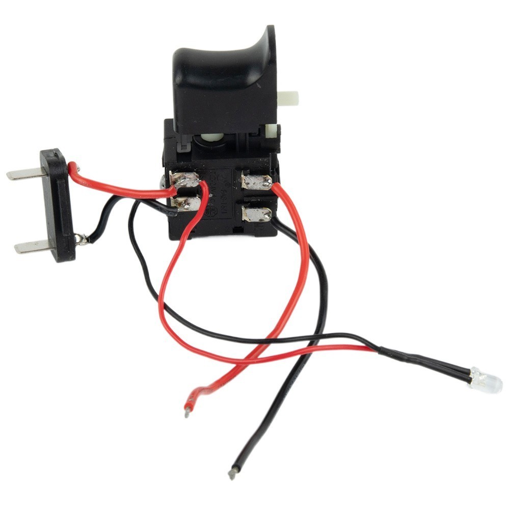 [CRA] สวิตช์ปุ่มกดทริกเกอร์สว่านไฟฟ้า กันฝุ่น 7.2V-24V 1 ชิ้น