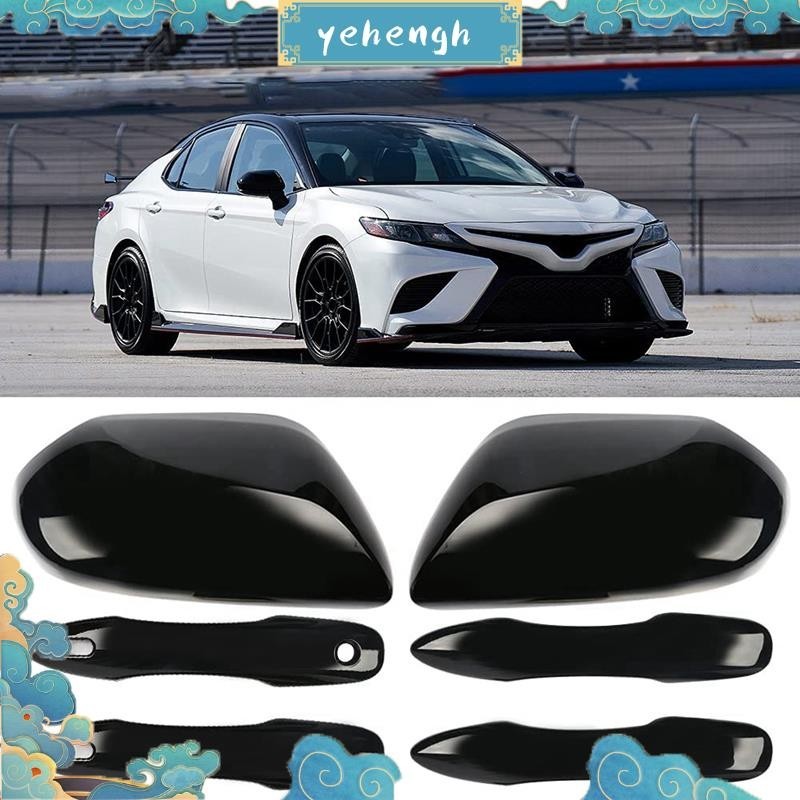 ฝาครอบกระจกมองข้าง และฝาครอบมือจับประตูรถยนต์ สําหรับ Toyota Camry 2018-2023 yehengh