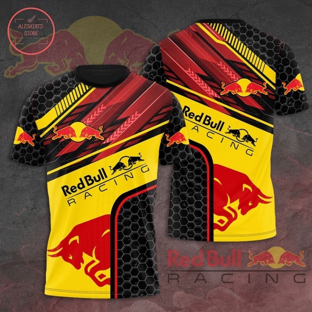 เสื้อยืดทีม racing red bull f1 แฟชั่น