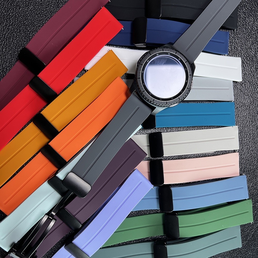 สายนาฬิกาข้อมือซิลิโคน แบบแม่เหล็ก 18 มม. สําหรับ Garmin Venu 3s 2s Vivoactive 4s Forerunner 255s 265s Vivomove 3s