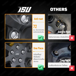 JSU น๊อตล้อ เหล็ก เบอร์ 17 ยาว 33m ขนาดเกลียว 1.5 ใช้กับรถ TOYOTA / HONDA / MITSUBISHI / MAZDA / ISUZU / DAIHATSU / FORD