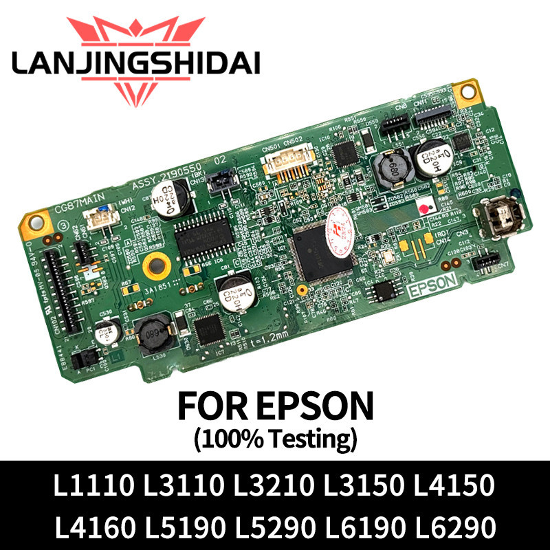 Epson Logic board เมนบอร์ดเมนบอร์ด (ใช้แล้ว) สําหรับ L1110 L3100 L3110 L3150 L3210 L3250 L4150 L4160