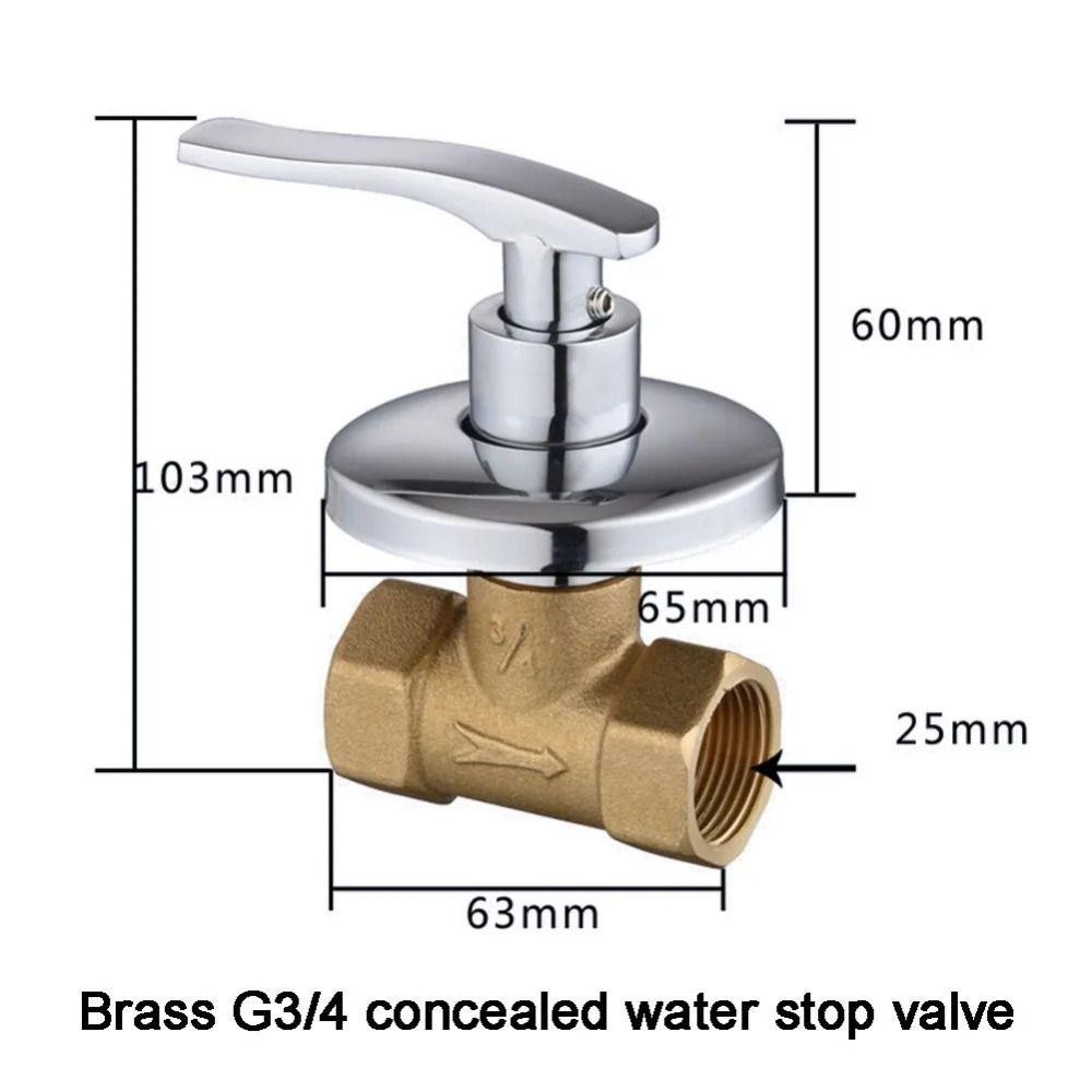 ความสวย ฝักบัวหยุดวาล์ว,1/2 