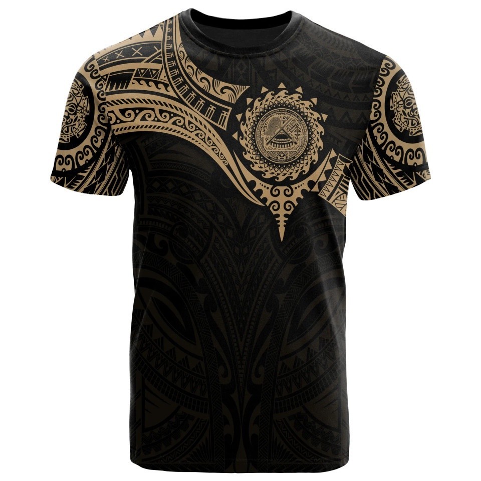 เสื้อยืด พิมพ์ลายชื่อชนเผ่า โพลีนีเซีย อเมริกัน Samoa แบบแห้งเร็ว ครบสี สําหรับผู้ชาย