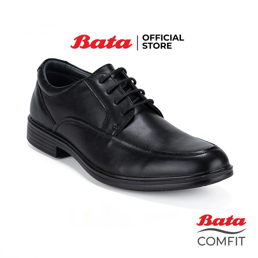 Bata บาจา Comfit รองเท้าคัทชูแบบผูกเชือก ทางการ สำหรับผู้ชาย รุ่น GENE สีดำ รหัส 8216675