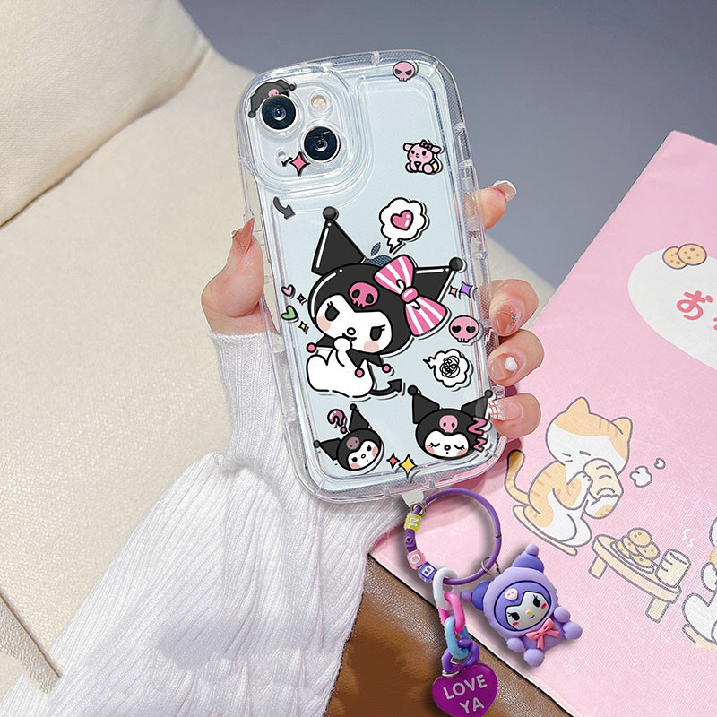 เคสการ์ตูน Vivo Y17 Y15S Y31 Y51 Y19 Y20 Y12 Y15 Y5S Y02S Y20i Y20S Y02A Y3 U3 Z5i น่ารัก 3D Kuromi 