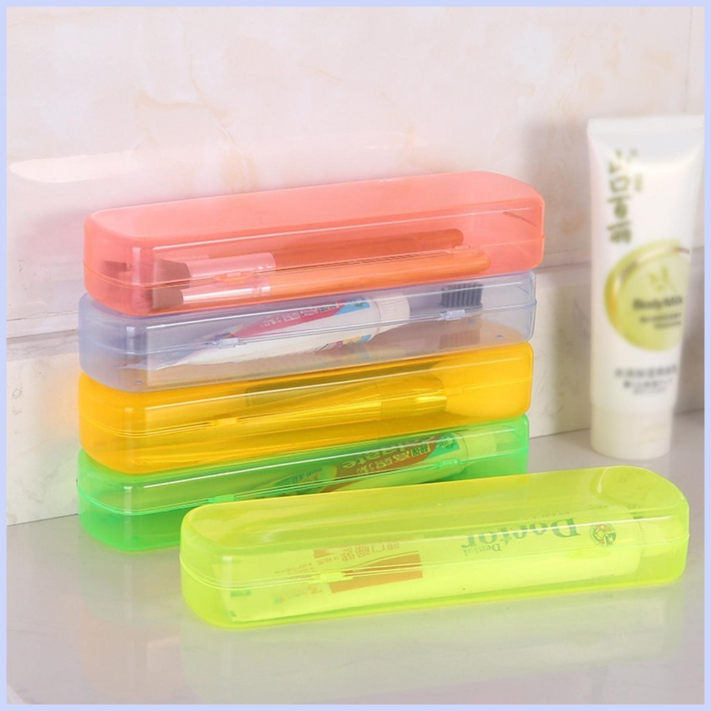 กล่องเก็บแปรงสีฟัน แบบใส อเนกประสงค์ กันลื่น เรียบง่าย และทนทาน สําหรับทําความสะอาดบ้าน