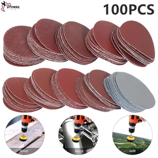 แผ่นกระดาษทรายขัด ทรงกลม 2 นิ้ว 80-3000 ช่อง [100 ชิ้น]